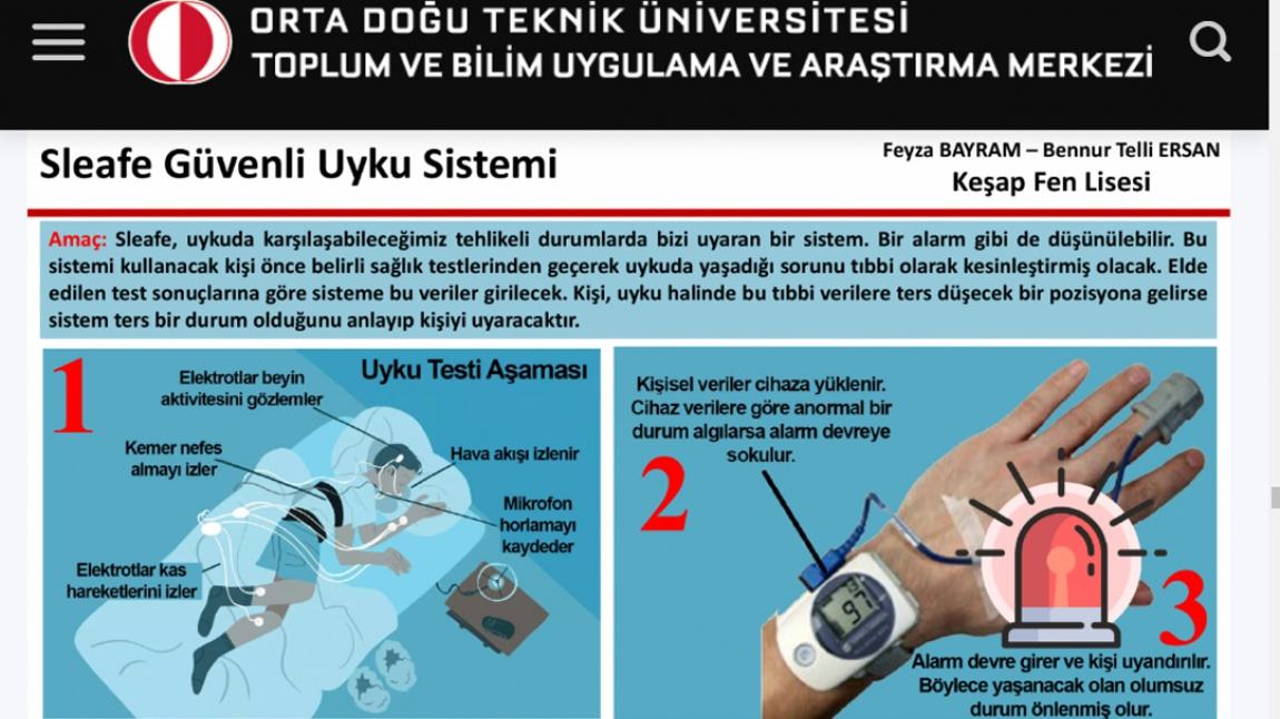 proje posterimiz odtu nun web sayfasinda kesap fen lisesi